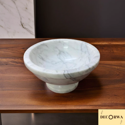 Beautiful Statuario Marble Fruit Bowl